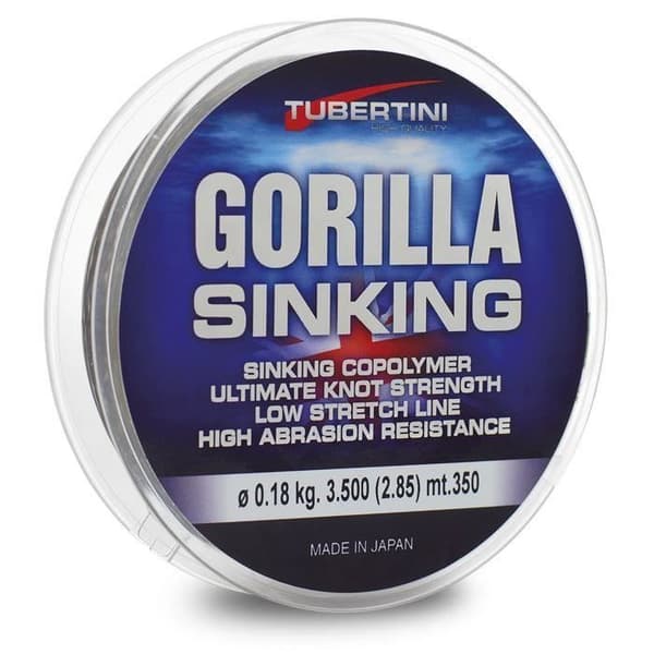 Tubertini Gorilla Sjunkande fiskelina 0,16 mm - 350 m Monofilamenttråd Sea Sötvattenspinningsmatare