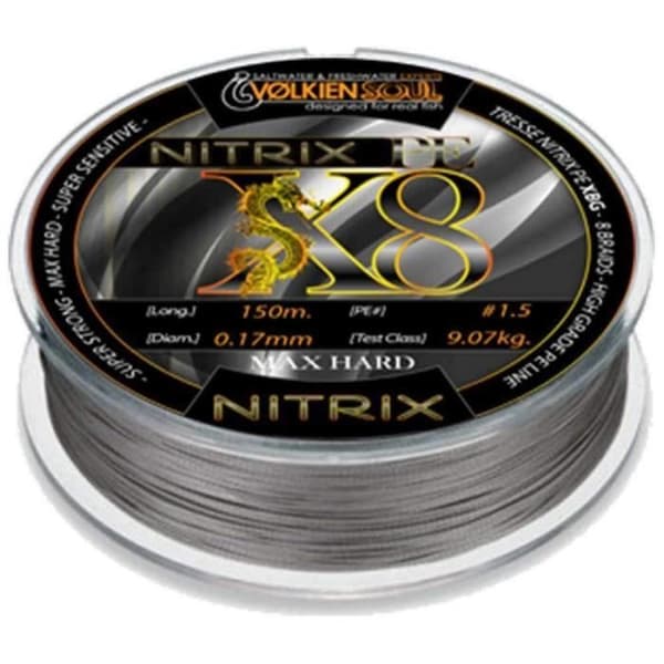 VOLKIEN Soul - FLÄTAD WIRE PE X8 - 150M - 0,20 mm -10,88 kg - 24lbs - 8 trådar