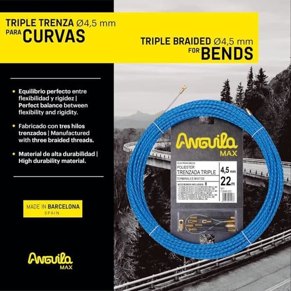 Roulement Triple Tresse 3 Monofilament Ø4,5mm - Anguila Max 7.5045.022