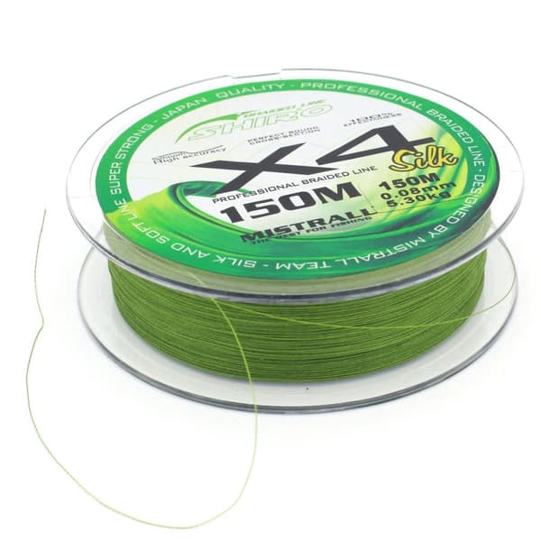 MISTRALL SHIRO FLÄTA 150M (GRÖN) 0,08MM |ZM-3420008