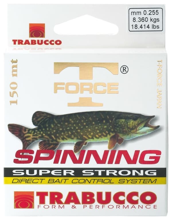 TRABUCCO T-FORCE SPINNLINA FÖR GÄDDAR 0,25 MM 150 M 053-55-250 | 053-55-250