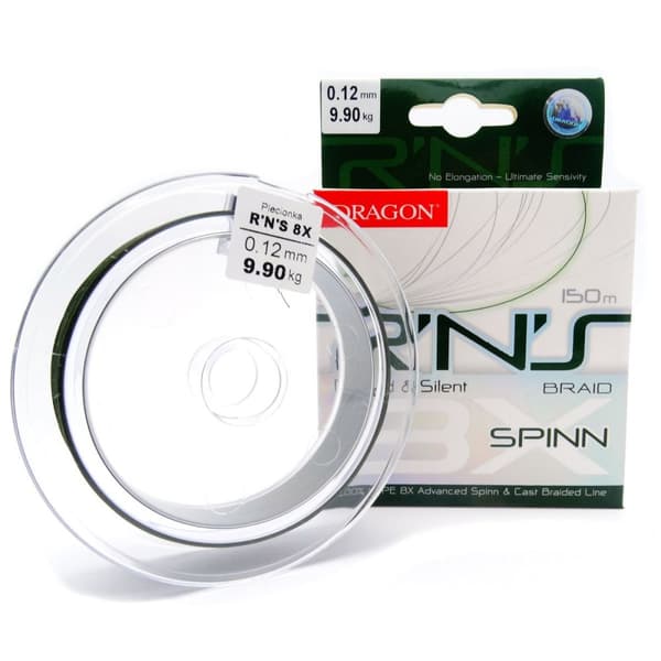 Dragon R'N'S 8X Spinnfläta 0,12 mm 150 m 42-03-112 |PDF-42-03-112