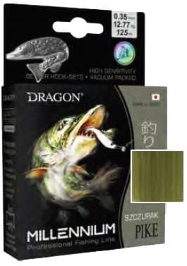 Dragon Millenium fiskelina 0,35 mm 125 m Gädda Olivgrön | PDF-31-53-035