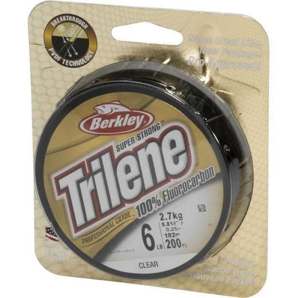 Fiskelina - Berkley - Trilene - 50m - Fluorocarbon - 4.9 Kg - Genomskinlig