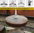 Miniatyrbillede 6 af 6: Dubbelsidig Neodymmagnet 2x100kg, D4, Rep & Handskar