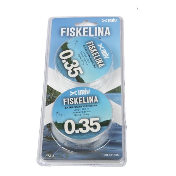 Fiskelina 2x100 m  0,35 mm 7,5 kg, 1/100