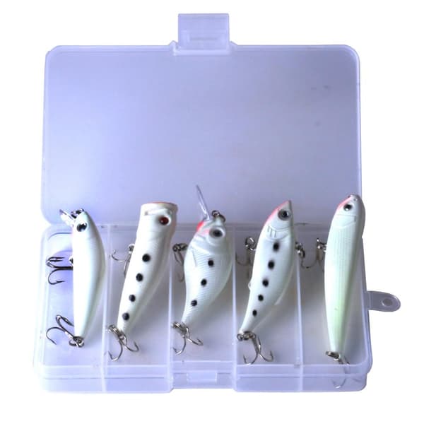 5 woblere lyser i den mørke crankbait