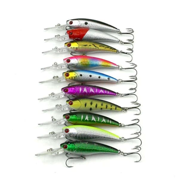 37-pak fiskelokker wobler, Minnow mixed, Crankbait