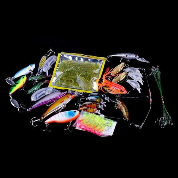 Kit med fiskelokker wobler, Minnow mixed, Crankbait