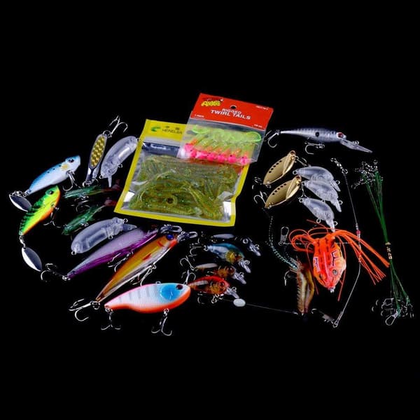 Kit med fiskelokker wobler, Minnow mixed, Crankbait