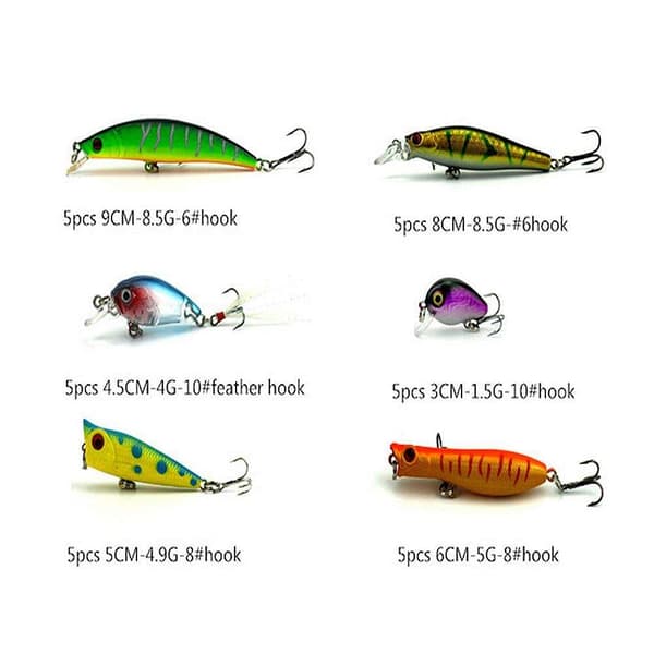 30 uistin vaappu, Minnow mix, Spinare