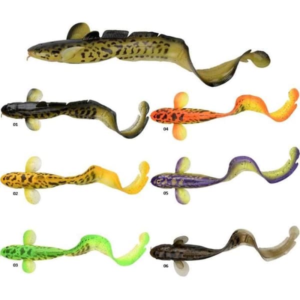 Mjukbeten - SAVAGE GEAR - 3D BURBOT - 25CM - Firetiger - Predatorfiske