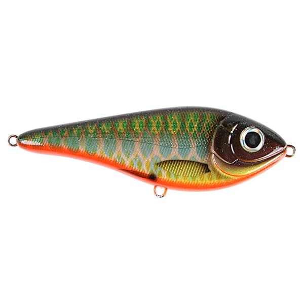 Strike Pro Buster Swim Bait, Slow Sink, 13cm, 65g - Green