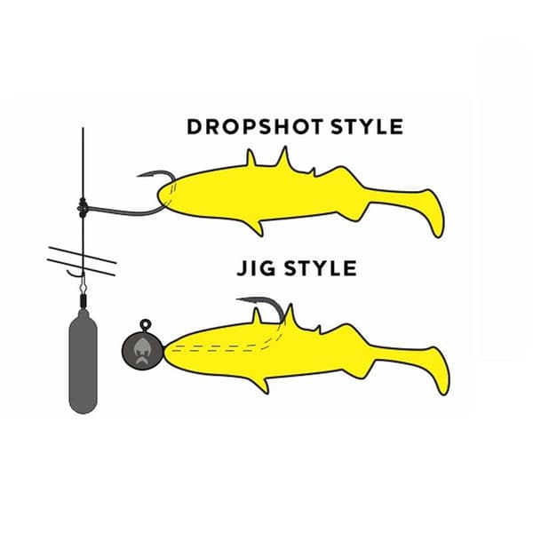 Westin Stanley the Stickleback Shadtail 5,5cm 1,5g Stickleback 6pcs