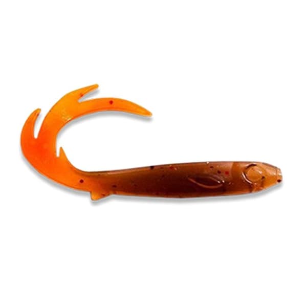 EJ Lures Flatnose Baby Dragon Motoroil Hot Tail 11 cm, 3,7gr, 10-pack
