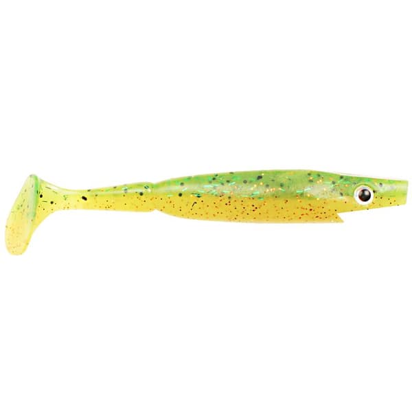 Piglet Shad, 10cm, 7g - Fire Perch - 6pcs