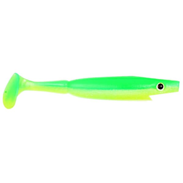 Piglet Shad, 10cm, 7g - Limetreuse - 6pcs