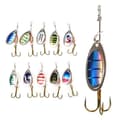 Miniatyrbild 1 av 4: 10st Fiskedrag Top Vatten Hårt Spinning Bait Kit Mjuk naturtrogen bassked Lures-CWU