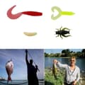 Miniatyrbild 2 av 4: Fiskedragssats, plastmaskar, minnow, poppar, beten, mjuka fiskejiggar Fiskekrokar - Portabelt fiskebetssats