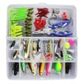 Miniatyrbild 1 av 4: Fiskedragssats, plastmaskar, minnow, poppar, beten, mjuka fiskejiggar Fiskekrokar - Portabelt fiskebetssats