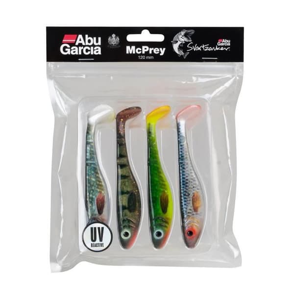 Abu Garcia Svartzonker Mcprey McPrey Realistic Soft Shad Spinning och Casting Fishing Lure Kit