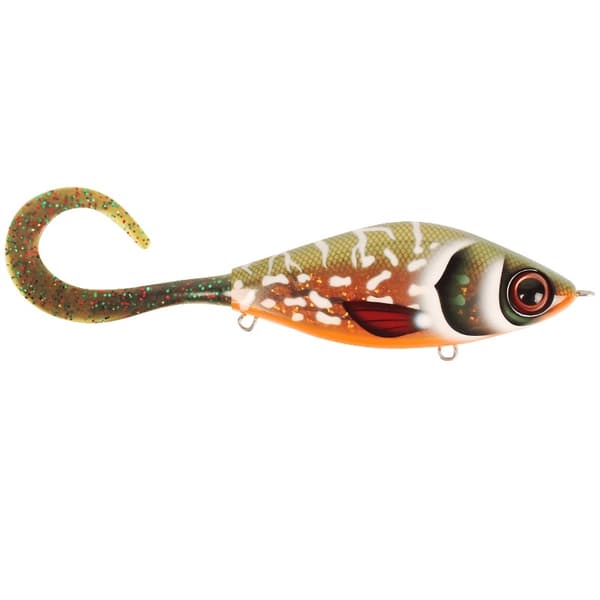 Strike Pro Guppie Jr, 11cm, 70g - Copper Pike - Mossgreen Glitter