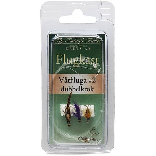 Darts Fly Cast Set Wet Fly Double #2