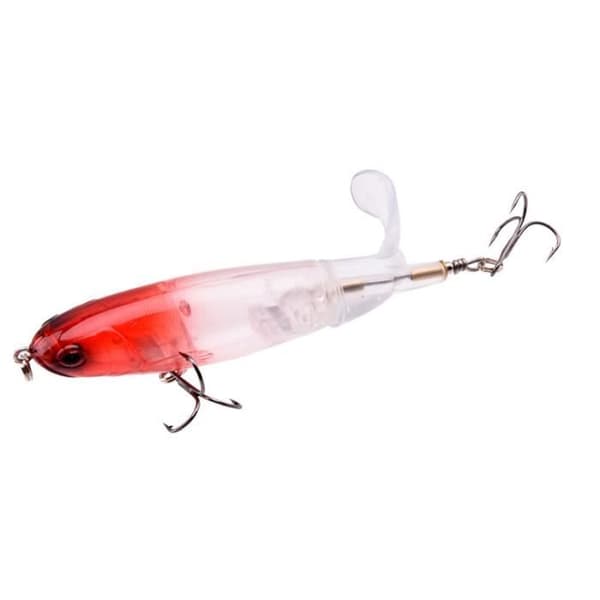 8st Whopper Plopper 11Cm 15G Flytande Popper Fiskedrag Artificiell hårdbete Wobbler Spinning Fiskesvans Tackle 3D