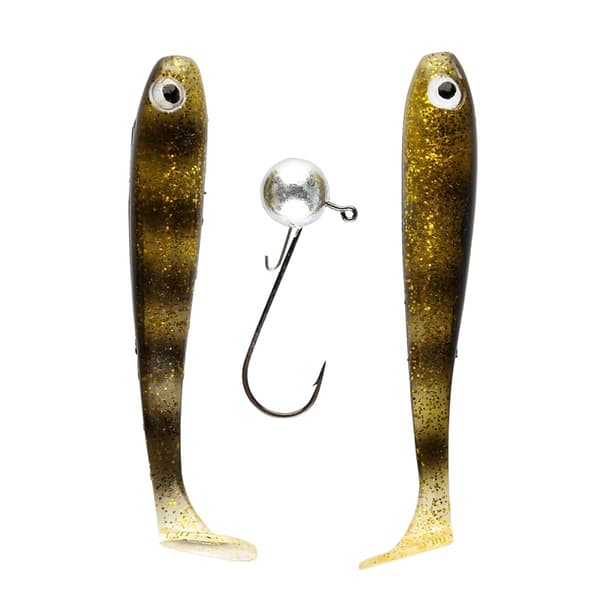 IFISH The Demon Shad 10cm, 2-pack including Jig Head - SPDR