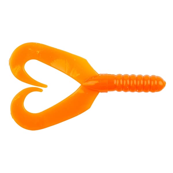Big Bite Baits Twin Tail Grub Orange 7cm, 10-pack