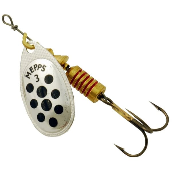Mepps Aglia Prickig 3 6,5g Silver/Svart