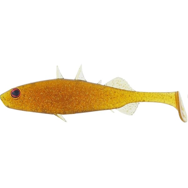 Westin Stanley The Stickleback Shadtail 5,5cm 1,5g Motoroil Gold 4pcs