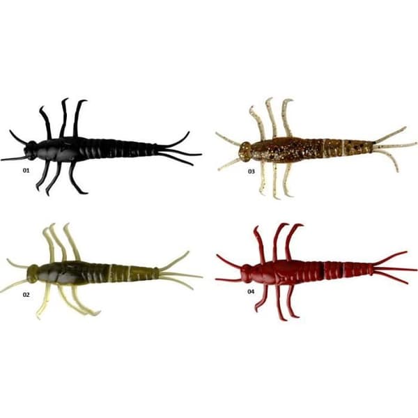 LEURRE SOUPLE SAVAGE GEAR 3D PVC MAYFLY - 5CM - PAR 8 (8 - Svart - 01 - 5)