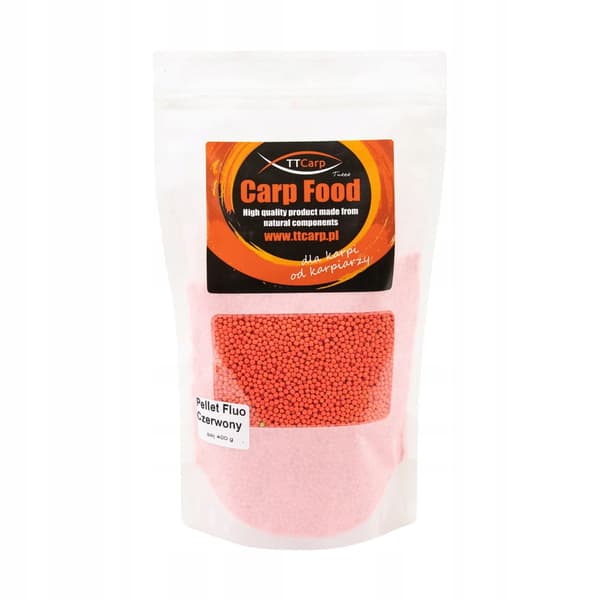 TTCarp Pellet Fluo Rød 400g