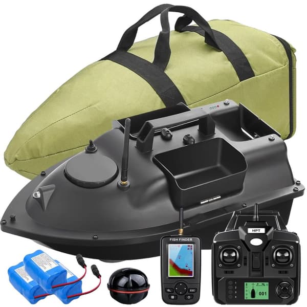GPS Fiskebåt med bete, fjärrkontroll, sonarsensor,GPS Båtset 6