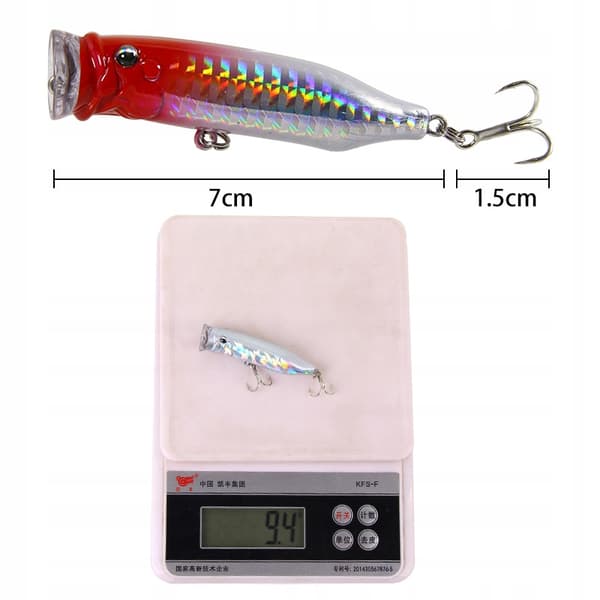 Haukivaapu Whopper Flopper Popper 9.4g 7cm E