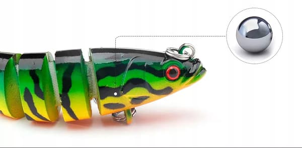 Vaappu PIKE ZANDER Jointed Sinking F146 GREEN