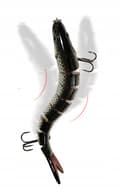 Miniatyrbillede 5 af 6: Wobbler PIKE ZANDER Jointed F144 GULD-SØLV