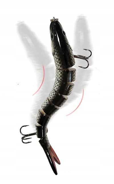 Wobbler PIKE ZANDER Jointed 8 sektioner F144 GOLD