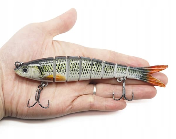 Wobbler PIKE ZANDER Jointed 8 sektioner F144 GOLD