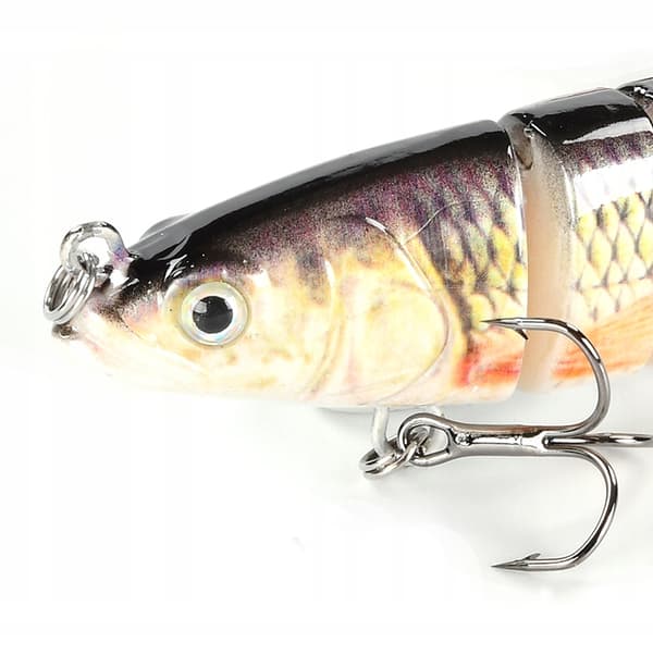 Wobbler PIKE ZANDER Jointed 8 sektioner F144 GOLD