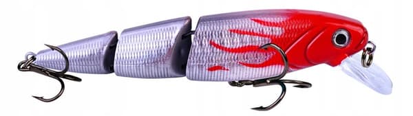 Wobbler PIKE ZANDER PERC Jointed F148 RØD