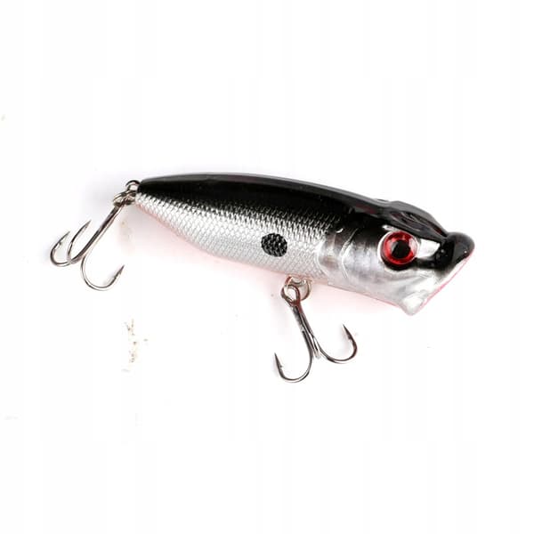 POPPER FLOPPER Wobbler ABORRER GEDDE F141 SØLV