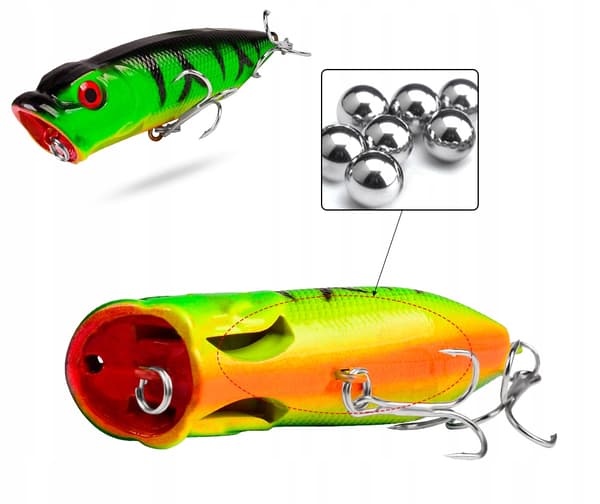 POPPER FLOPPER Wobbler AHVEN HAUKI F141 VIHREÄ