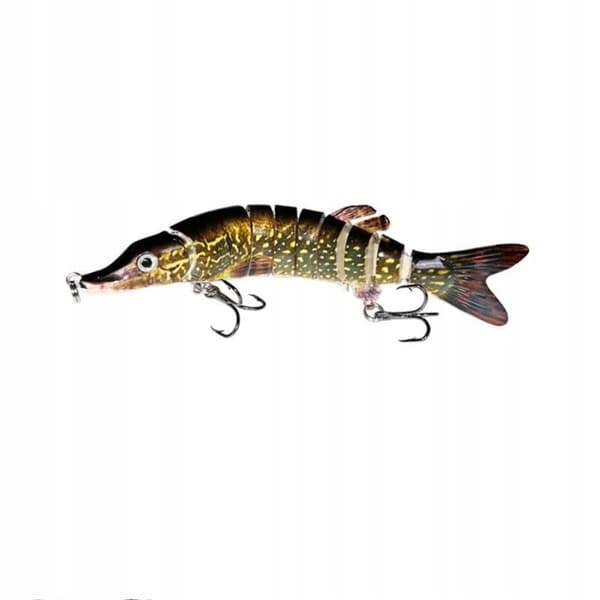 Vaappu KALASTUSSYÖTTI HAUKKI KUHA MONNIT Katkennut 8-osainen 9cm 7g