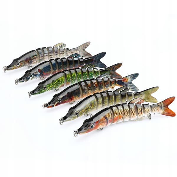 Wobbler FISKEBETE GÄDDA GÖS MAL Trasig 8-segment 9cm 7g