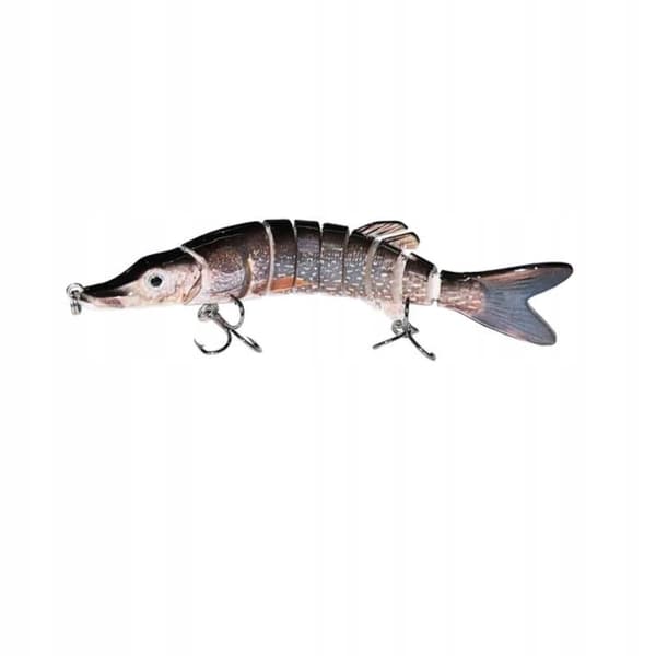 Wobbler FISKEAGOD GEDDE SANDER MALLEBIT Knust 8-segmenter 9cm 7g