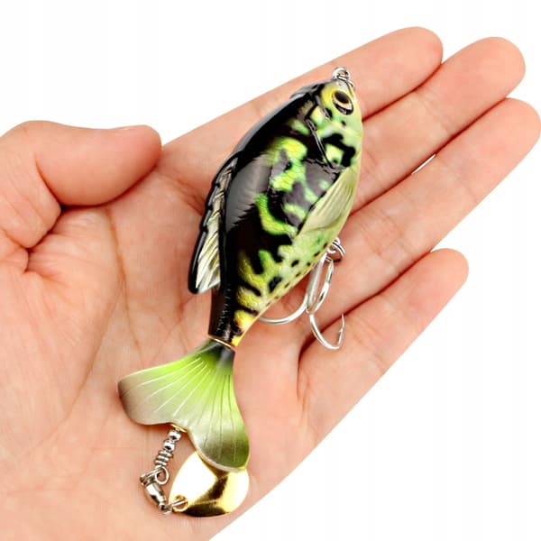 Vaappu FISHING Viehe HAUKI MONNI AHVEN PYRÄ + Lippa 9.5cm 16.8g