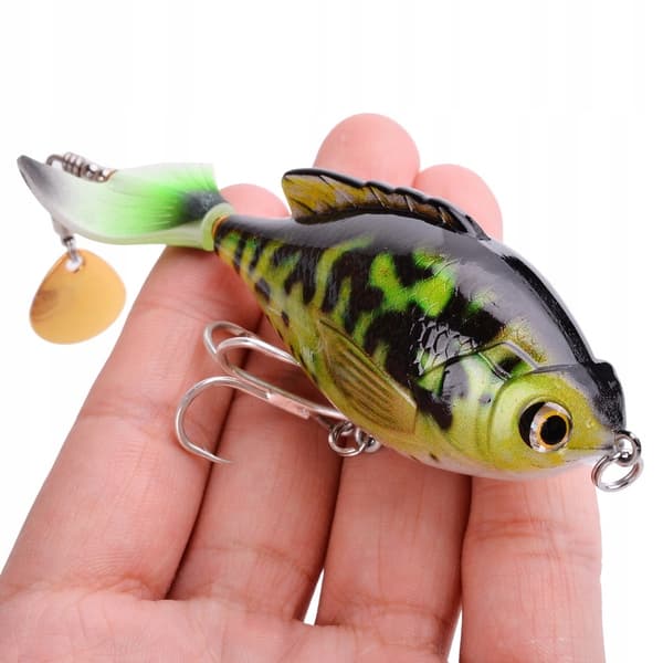 Vaappu FISHING Viehe HAUKI MONNI AHVEN PYRÄ + Lippa 9.5cm 16.8g