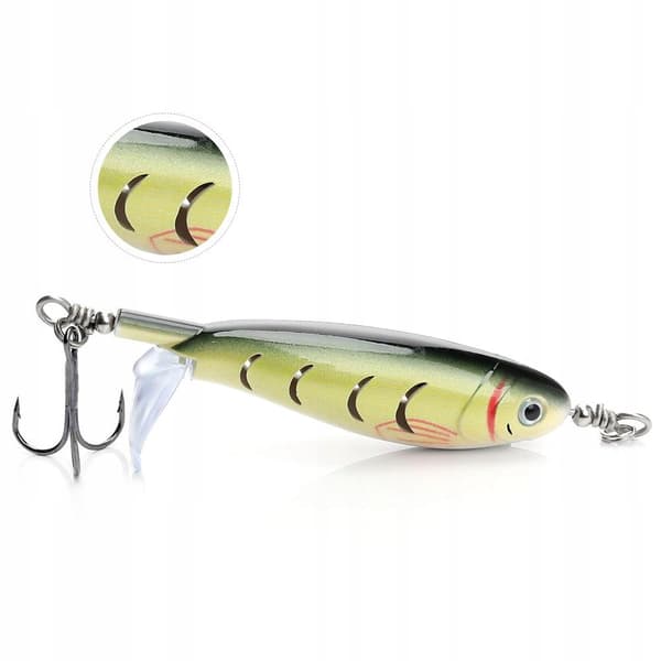 Vaappu KALASTUSSYÖTTI HAUKI MONNI Popper Flopper Whopper KELLUKKEET 8cm 8g